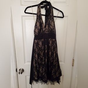 Black & Champagne Dress (size M)